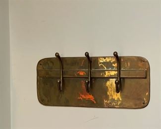 Brass Wall Coat Rack