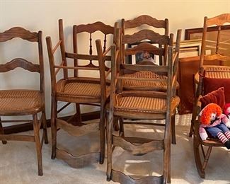 Antique Cane Chairs 