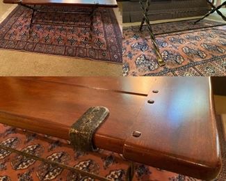 Tell City Wood/Iron Coffee Table