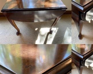 Lane Queen Anne Style Accent/Side Drop Leaf Table