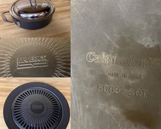 Calphalon 3 qt Covered Pot
Maverick 2pc Grill Pan
