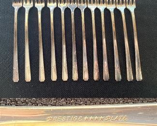  Prestige Plate Flatware Set service for 10, some 11 & 12 plus 9 Hostess Pieces, Ect…