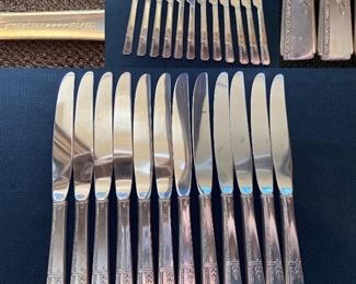  Prestige Plate Flatware Set service for 10, some 11 & 12 plus 9 Hostess Pieces, Ect…