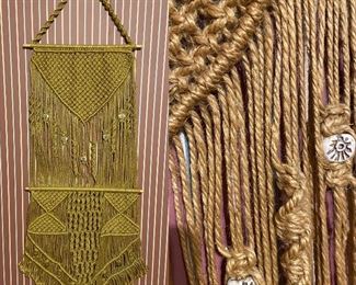 Handmade 70’s Macramé 