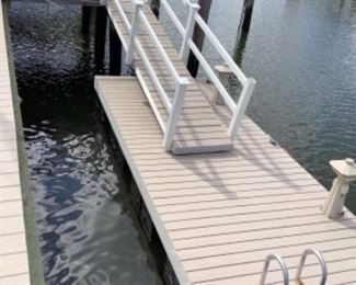 Floating dock , ramp, railings 