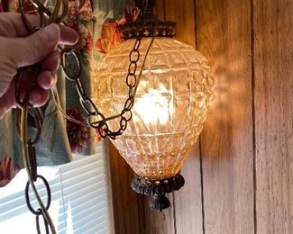 Retro/60/ 70s lighting, with chain hanging possibilities