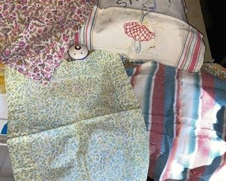 Vintage flour sack material