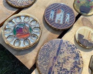 vintage resin trivets