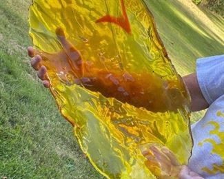 forager slag glass tray
