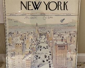 Olde New York Framed poster 