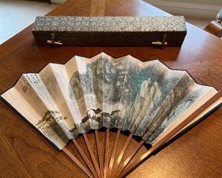 Asian style Fan, comes with the box 