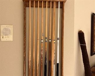 Pool table Cue sticks 