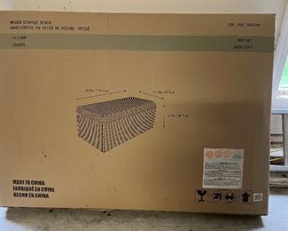 Brand new in the box wicker storage bin 