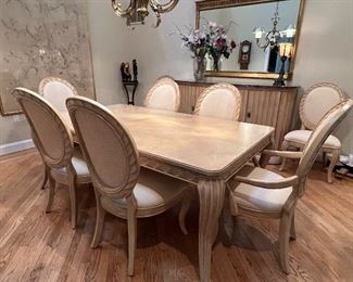 Bernhardt Dinging Room 
8 chairs 2 leaves and matching server 