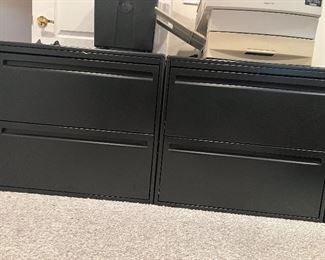 2 drawer black Filing cabinets 