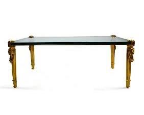 20th Century Neoclassical Gilt Bronze Ormolu and Glass Cocktail Table