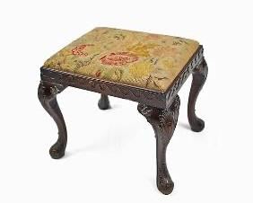 19th Century Needlework Parrot Stool