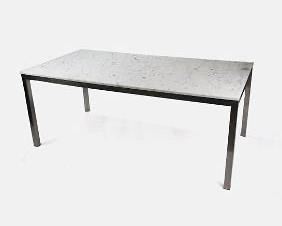 Friso Kramer Marble and Chrome Dining Table