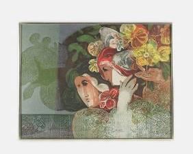 Alvar Sunol Bouquet D’Amour Signed Lithograph 1972