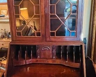 $399 
Mahogany secretary/bookcase 35x80x20
