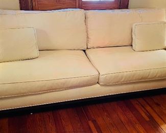 $400 
Yellow sofa by Richter Los Angeles CAL 92x45x33 - Down pillows  need cleaning&nbsp;