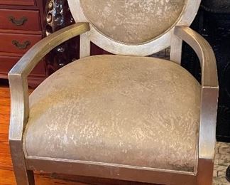 $400 
Pair of silvered armchairs&nbsp;