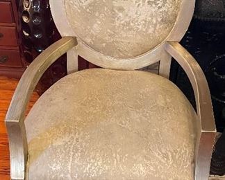 $400 
Pair of silvered armchairs&nbsp;