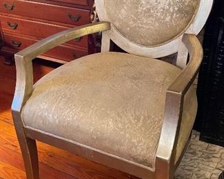 $400 
Pair of silvered armchairs&nbsp;