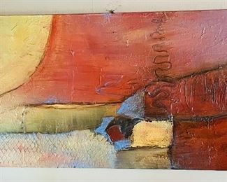 $100 
Original by Fairhope  artist Mary Dean Henke "Line & Color" 15x3030square&nbsp;
