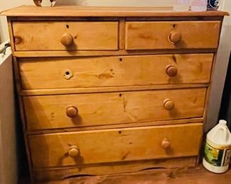 $295 
English Pine chest 41x37x17
