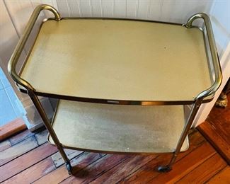 $110 
Retro dining cart gold 70's&nbsp;
