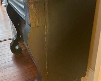 $295 
Black painted Empire chest of drawers&nbsp;