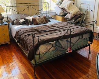 $400 
Iron Queen bed frame (mattress optional)