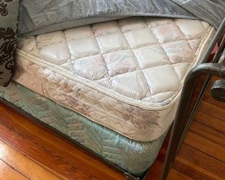 $400 
Iron Queen bed frame (mattress optional)
