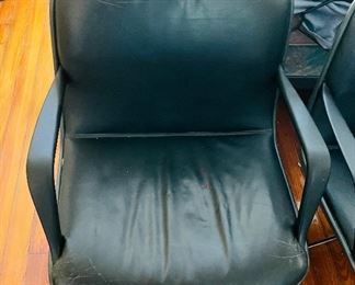 $400 
Vintage Steelcase Charles Pollock For Knoll CAL 451-322 set of  two chairs black & chrome