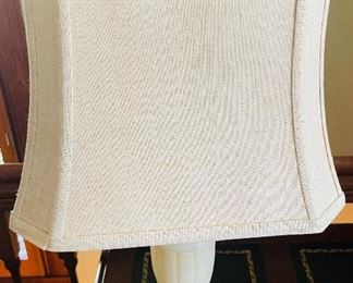 $95 
Alabaster lamp cream shade 25T&nbsp;
