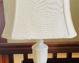 $95 
Alabaster lamp cream shade 25T&nbsp;
