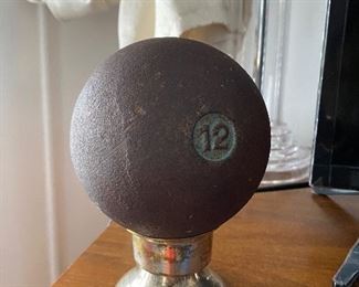 12 pounds cannon ball maybe WWII