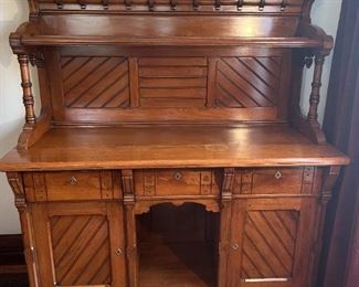 Modern Gothic Walnut Sideboard