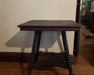 Mahogany-colored side table