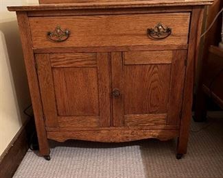 oak wash stand 