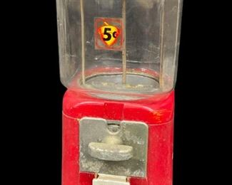 Vintage Acorn Oak MFG 5 Cent Gumball Machine