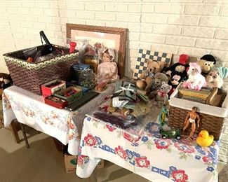 Vintage toys and books