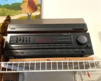 Kenwood receiver and turntable