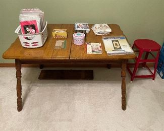 Antique oak kitchen table