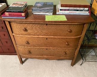 Quarter-sawn oak dresser