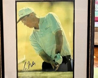 Greg Maddox, signed golf picture 