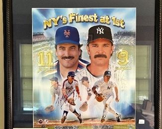 Don Mattingly, Keith Hernandez signed picture.  
600.00
