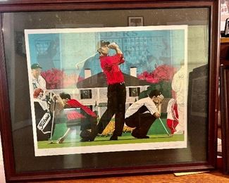 Tiger Woods /Rick Rush Limited Edition Serigraph  (NS)
18/250
1800.00