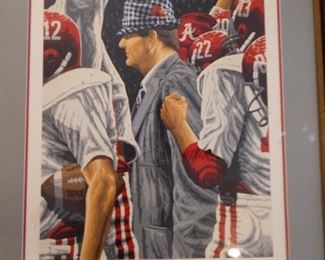 Bear Bryant serigraph by Rick Rush
4500.00